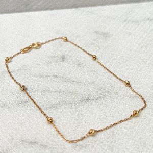 Beaded Stationed Bracelet 7.5”